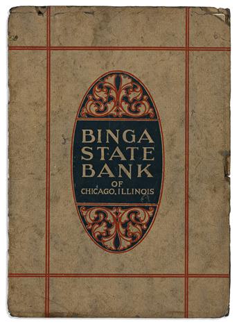 (BUSINESS--BANKING.) Prospectus for Chicago's Binga State Bank.